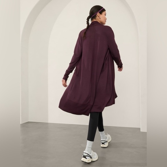 NWT Athleta Pranayama Long Spice Cabernet Wrap Size S/T - Picture 4 of 8